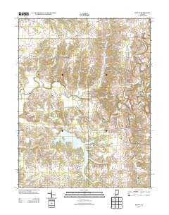 Deputy Indiana Historical topographic map, 1:24000 scale, 7.5 X 7.5 Minute, Year 2013