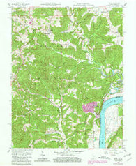 Derby Indiana Historical topographic map, 1:24000 scale, 7.5 X 7.5 Minute, Year 1958