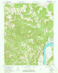 Derby Indiana Historical topographic map, 1:24000 scale, 7.5 X 7.5 Minute, Year 1958