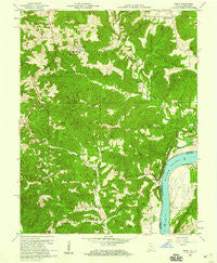 Derby Indiana Historical topographic map, 1:24000 scale, 7.5 X 7.5 Minute, Year 1958