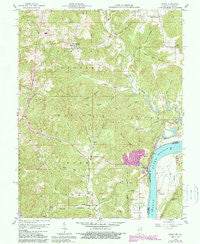 Derby Indiana Historical topographic map, 1:24000 scale, 7.5 X 7.5 Minute, Year 1958