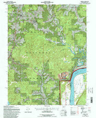 Derby Indiana Historical topographic map, 1:24000 scale, 7.5 X 7.5 Minute, Year 1993