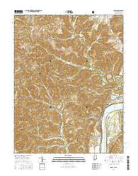 Derby Indiana Current topographic map, 1:24000 scale, 7.5 X 7.5 Minute, Year 2016