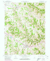 Dillsboro Indiana Historical topographic map, 1:24000 scale, 7.5 X 7.5 Minute, Year 1958