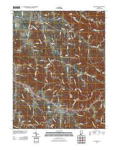 Dillsboro Indiana Historical topographic map, 1:24000 scale, 7.5 X 7.5 Minute, Year 2010