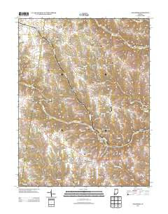 Dillsboro Indiana Historical topographic map, 1:24000 scale, 7.5 X 7.5 Minute, Year 2013