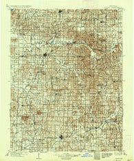 Ditney Indiana Historical topographic map, 1:125000 scale, 30 X 30 Minute, Year 1902