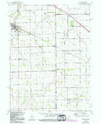 Dixon Indiana Historical topographic map, 1:24000 scale, 7.5 X 7.5 Minute, Year 1960