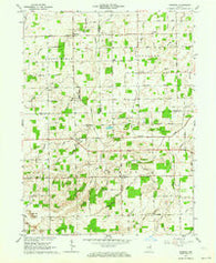 Domestic Indiana Historical topographic map, 1:24000 scale, 7.5 X 7.5 Minute, Year 1962