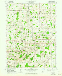 Domestic Indiana Historical topographic map, 1:24000 scale, 7.5 X 7.5 Minute, Year 1962