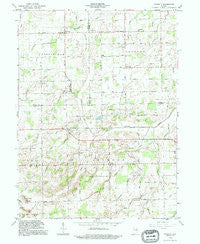 Domestic Indiana Historical topographic map, 1:24000 scale, 7.5 X 7.5 Minute, Year 1992