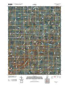 Domestic Indiana Historical topographic map, 1:24000 scale, 7.5 X 7.5 Minute, Year 2010