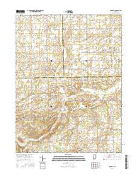 Domestic Indiana Current topographic map, 1:24000 scale, 7.5 X 7.5 Minute, Year 2016