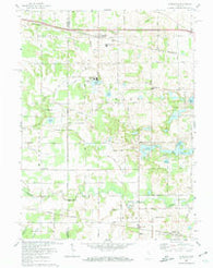 Donaldson Indiana Historical topographic map, 1:24000 scale, 7.5 X 7.5 Minute, Year 1972