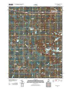 Donaldson Indiana Historical topographic map, 1:24000 scale, 7.5 X 7.5 Minute, Year 2010
