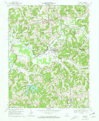 Dubois Indiana Historical topographic map, 1:24000 scale, 7.5 X 7.5 Minute, Year 1969
