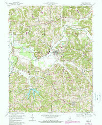 Dubois Indiana Historical topographic map, 1:24000 scale, 7.5 X 7.5 Minute, Year 1969