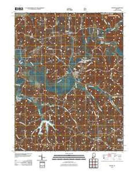 Dubois Indiana Historical topographic map, 1:24000 scale, 7.5 X 7.5 Minute, Year 2010