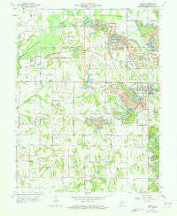 Dugger Indiana Historical topographic map, 1:24000 scale, 7.5 X 7.5 Minute, Year 1963