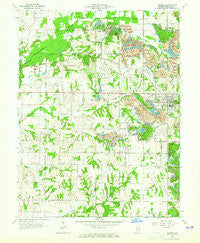 Dugger Indiana Historical topographic map, 1:24000 scale, 7.5 X 7.5 Minute, Year 1963