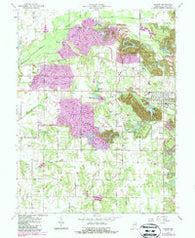 Dugger Indiana Historical topographic map, 1:24000 scale, 7.5 X 7.5 Minute, Year 1963