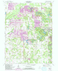 Dugger Indiana Historical topographic map, 1:24000 scale, 7.5 X 7.5 Minute, Year 1963