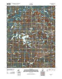 Dugger Indiana Historical topographic map, 1:24000 scale, 7.5 X 7.5 Minute, Year 2010