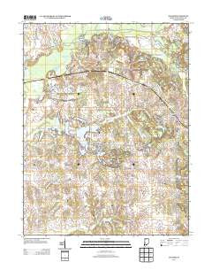 Dugger Indiana Historical topographic map, 1:24000 scale, 7.5 X 7.5 Minute, Year 2013
