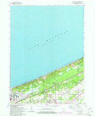 Dune Acres Indiana Historical topographic map, 1:24000 scale, 7.5 X 7.5 Minute, Year 1968