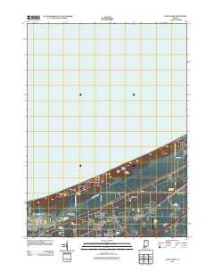 Dune Acres Indiana Historical topographic map, 1:24000 scale, 7.5 X 7.5 Minute, Year 2011