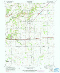 Dunreith Indiana Historical topographic map, 1:24000 scale, 7.5 X 7.5 Minute, Year 1970