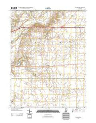 Dunreith Indiana Historical topographic map, 1:24000 scale, 7.5 X 7.5 Minute, Year 2013