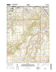 Dyer Indiana Current topographic map, 1:24000 scale, 7.5 X 7.5 Minute, Year 2016