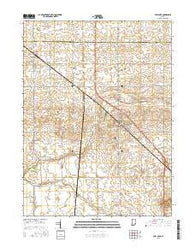 Earl Park Indiana Current topographic map, 1:24000 scale, 7.5 X 7.5 Minute, Year 2016
