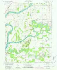 East Mount Carmel Indiana Historical topographic map, 1:24000 scale, 7.5 X 7.5 Minute, Year 1959