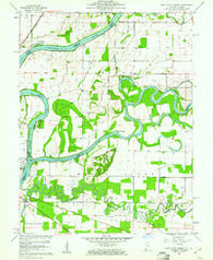 East Mount Carmel Indiana Historical topographic map, 1:24000 scale, 7.5 X 7.5 Minute, Year 1959