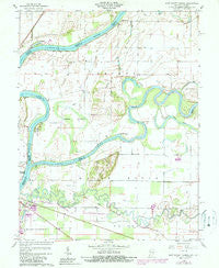 East Mount Carmel Indiana Historical topographic map, 1:24000 scale, 7.5 X 7.5 Minute, Year 1959