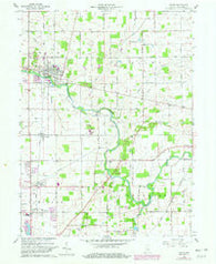 Eaton Indiana Historical topographic map, 1:24000 scale, 7.5 X 7.5 Minute, Year 1960