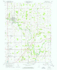 Eaton Indiana Historical topographic map, 1:24000 scale, 7.5 X 7.5 Minute, Year 1960