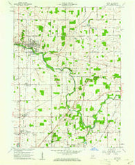 Eaton Indiana Historical topographic map, 1:24000 scale, 7.5 X 7.5 Minute, Year 1960