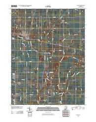 Eaton Indiana Historical topographic map, 1:24000 scale, 7.5 X 7.5 Minute, Year 2010