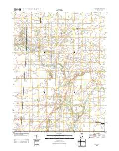 Eaton Indiana Historical topographic map, 1:24000 scale, 7.5 X 7.5 Minute, Year 2013