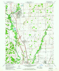 Edinburg Indiana Historical topographic map, 1:24000 scale, 7.5 X 7.5 Minute, Year 1961