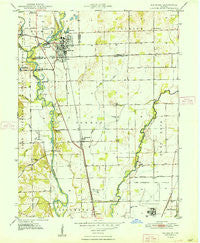 Edinburg Indiana Historical topographic map, 1:24000 scale, 7.5 X 7.5 Minute, Year 1948