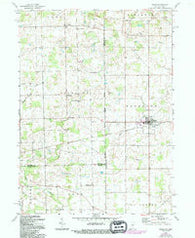 Edon Ohio Historical topographic map, 1:24000 scale, 7.5 X 7.5 Minute, Year 1961
