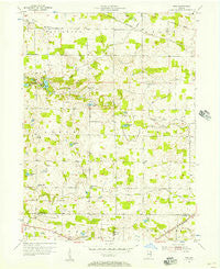Ege Indiana Historical topographic map, 1:24000 scale, 7.5 X 7.5 Minute, Year 1955