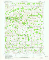 Ege Indiana Historical topographic map, 1:24000 scale, 7.5 X 7.5 Minute, Year 1965