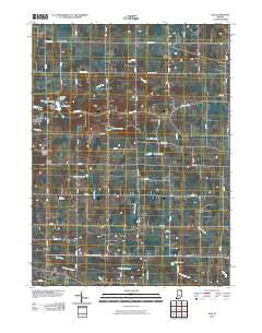 Ege Indiana Historical topographic map, 1:24000 scale, 7.5 X 7.5 Minute, Year 2010