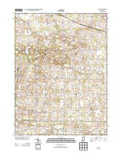 Ege Indiana Historical topographic map, 1:24000 scale, 7.5 X 7.5 Minute, Year 2013