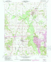 Elberfeld Indiana Historical topographic map, 1:24000 scale, 7.5 X 7.5 Minute, Year 1961